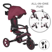 Globber Explorer 4in1 Katlanabilir Bisiklet Bordo thumbnail 4