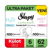 Sleepy Natural Double Soft Külot Bez Ultra Paket 6 Beden 62 Adet thumbnail 1