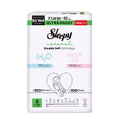 Sleepy Natural Double Soft Külot Bez Ultra Paket 6 Beden 62 Adet thumbnail 2