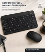 Kablosuz Klavye  Mouse Seti Kablosuz Özgürlüğün Keyfini Çıkarın thumbnail 4