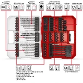 Einhell 49108798 95 Parça Darbeli Bits ve Matkap Ucu Seti thumbnail 2