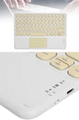 Bluetooth Touchpad Klavye 10.9 İnch Kablosuz Wifi Q Klavye Slim thumbnail 5
