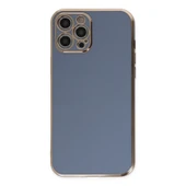 İphone 12 Pro Kılıf Volet Silikon - Mavi thumbnail 2