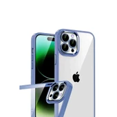 İphone 15 Pro Max Razer Lensli Silikon - Açık Mavi thumbnail 2