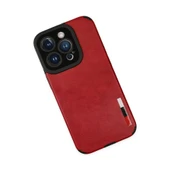 İphone 14 Pro Max Kılıf Loop Deri Silikon - Kırmızı thumbnail 3