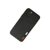 İphone 11 Pro Max Kılıf Loop Deri Silikon - Siyah thumbnail 2
