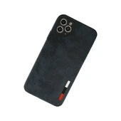 İphone 11 Pro Max Kılıf Loop Deri Silikon - Lacivert thumbnail 2
