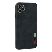 İphone 11 Pro Max Kılıf Loop Deri Silikon - Lacivert thumbnail 3
