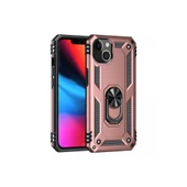 İphone 14 Plus Kılıf Sofya Yüzüklü Silikon Kapak - Rose thumbnail 1