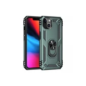 İphone 14 Plus Kılıf Sofya Yüzüklü Silikon Kapak - Yeşil thumbnail 1