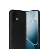 Oppo A6 Pro 4G Auto Focus Karbon Kapak - Siyah thumbnail 3