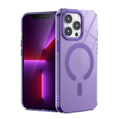 İphone 14 Pro Kılıf Troy Magsafe Kapak - Mor thumbnail 1