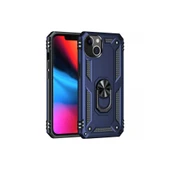 İphone 14 Plus Kılıf Sofya Yüzüklü Silikon Kapak - Lacivert thumbnail 1