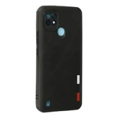 Realme C21 Kılıf Loop Deri Silikon - Siyah thumbnail 3