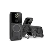 Xiaomi Redmi Note 9 Joy Lens Standlı Kapak - Siyah thumbnail 3