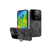 Xiaomi Redmi Note 9 Joy Lens Standlı Kapak - Siyah thumbnail 1