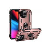 İphone 13 Pro Max Kılıf Sofya Yüzüklü Silikon Kapak - Rose thumbnail 2