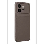 Huawei Honor 600 Auto Focus Karbon Kapak - Gri thumbnail 1
