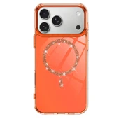 İphone 17 Pro Max Live Diamond Magsafe Kapak - Turuncu thumbnail 2