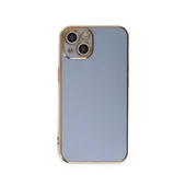 İphone 15 Kılıf Volet Silikon - Mavi thumbnail 1