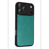 İphone 17 Pro Max Aras Deri Kapak - Açık Yeşil thumbnail 3