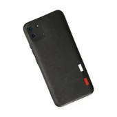 Realme C11 Kılıf Loop Deri Silikon - Siyah thumbnail 3