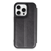 İphone 14 Pro Max Kılıf Flip Cover - Siyah thumbnail 1