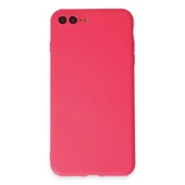 İphone 7 Plus Kılıf First Silikon - Pembe thumbnail 1