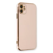 İphone 11 Kılıf Volet Silikon - Pembe thumbnail 1