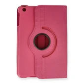 İpad Mini 1 Kılıf 360 Tablet Deri Kılıf - Pembe thumbnail 2