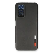Xiaomi Redmi Note 11 Kılıf Loop Deri Silikon - Siyah thumbnail 1