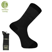 Bambu Erkek Çorabı - Tumaniş - Siyah (17104-R1) thumbnail 1