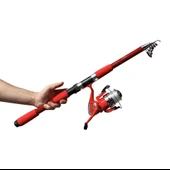 Protackle Combo Kamış Makine Set 2.10 mt Kırmızı thumbnail 2