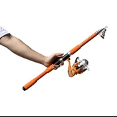 Protackle Combo Kamış Makine Set 3.00 mt Turuncu thumbnail 2