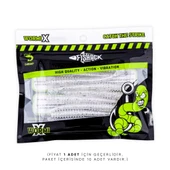 Silikon Kurt Yem - 2,2g 87mm - Fishack Wormix - Silver White thumbnail 4