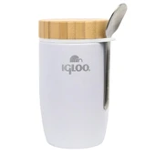 Çelik Yemek Termos - Igloo - Bamboo - 500 ml - Beyaz - 205789 thumbnail 1