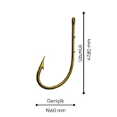 Olta İğnesi - Telescopic Star - Bronz - No: 5/0  (10'lu Paket) thumbnail 2