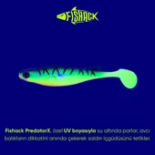 Silikon Balık - 10g 100mm - Fishack PredatorX - UV Boyalı - Drill thumbnail 3
