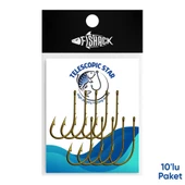 Olta İğnesi - Telescopic Star - Bronz - No: 5/0  (10'lu Paket) thumbnail 1
