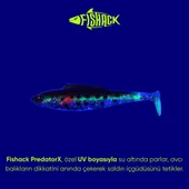 Silikon Balık - 4,5g 85mm - Fishack PredatorX - UV Boyalı - Fleck thumbnail 3