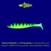 Silikon Balık - 4,5g 85mm - Fishack PredatorX - UV Boyalı - Volt thumbnail 3