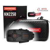 Knmaster KN2250 PRO Motosiklet Kask İnterkom Bluetooth Intercom Kulaklık Seti thumbnail 1