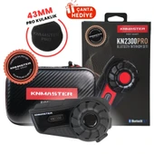 Knmaster KN2300 Motosiklet Kask İnterkom Bluetooth Intercom Kulaklık Seti thumbnail 1