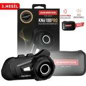 Knmaster KN6100 PRO Motosiklet Kask İnterkom Bluetooth Intercom Kulaklık Seti thumbnail 1