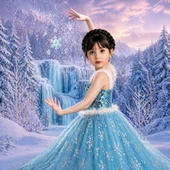 ELSA Kostüm MAVİ Renk Elbisesi thumbnail 3