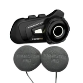 Knmaster KN6100 PRO Motosiklet Kask İnterkom Bluetooth Intercom Kulaklık Seti thumbnail 5
