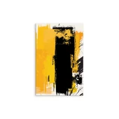 Yellow Black - Yağlı Boya Dokulu Tablo thumbnail 2
