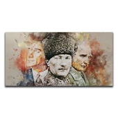 Atatürk Yağlı Boya Dokulu Tablo thumbnail 2