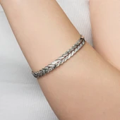 Başak Burma Model 20 gr Gümüş Bilezik thumbnail 2