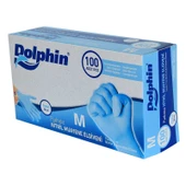 Pudrasız Mavi Nitril Eldiven Orta Boy (M) 100 Lü Paket thumbnail 2